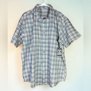 Casual Country Outfitters 2X Big Mens Plaid Short Sleeve Button Down Collar NWT